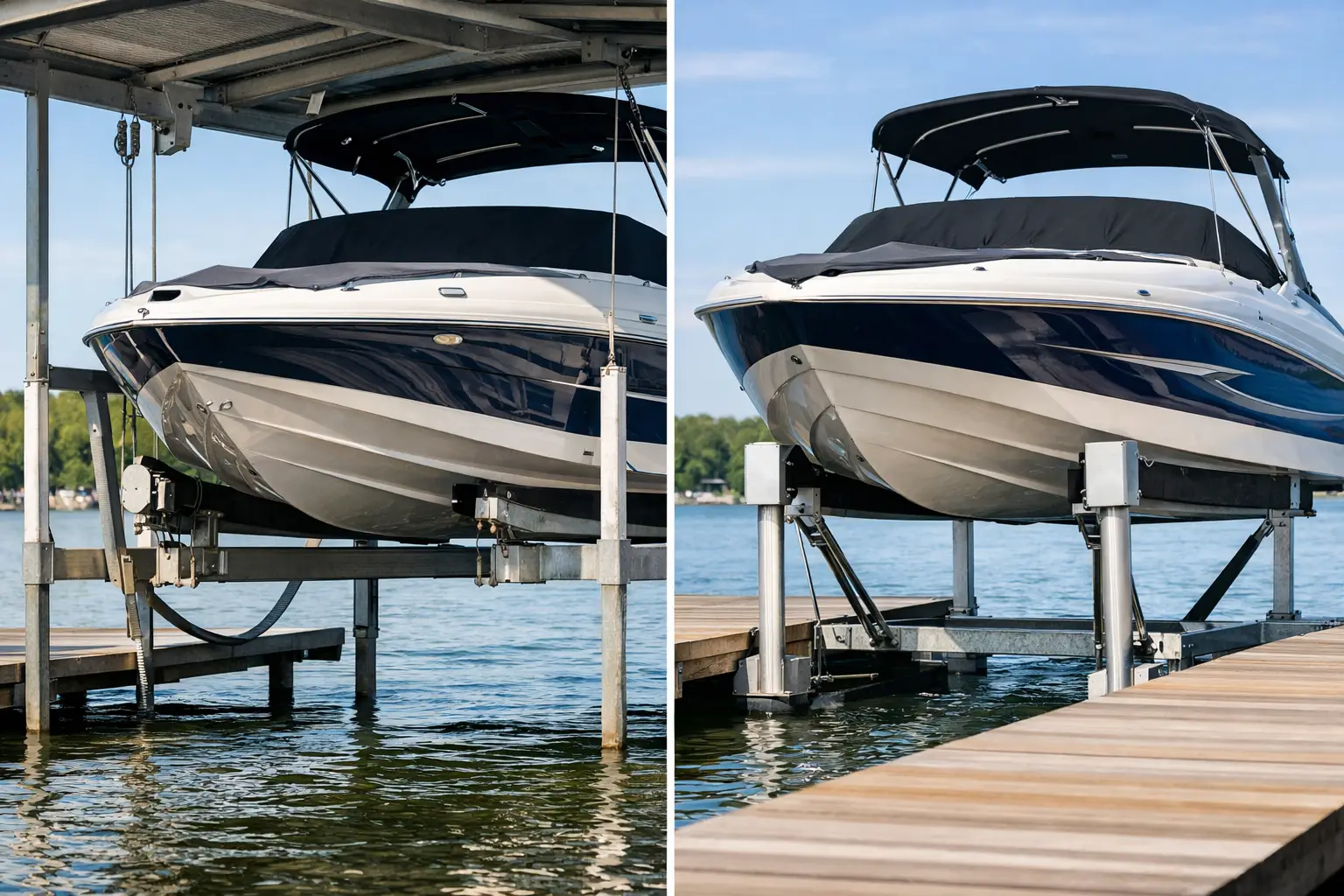 Cable Lift Versus Hydraulic Lift for Your Dock